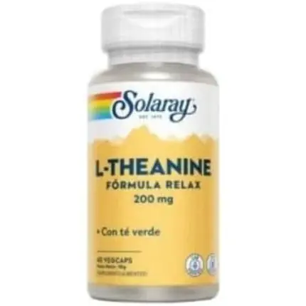 Retur gratuit Supliment Solaray, L-Theanine, 200mg, capsule vegetale