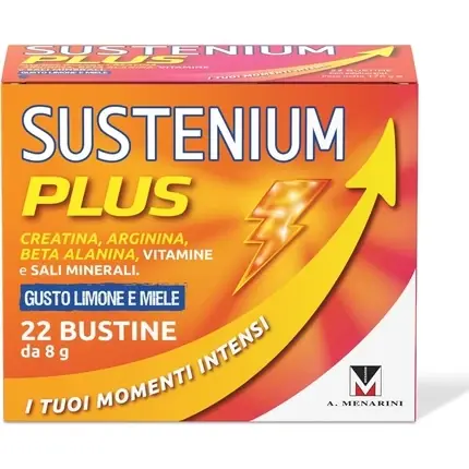 Supliment Energizant Sustenium Plus, Lămâie și Miere, 22 bucăți Cel mai vândut