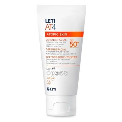 Cremă Solară Față, Leti, AT4 SPF50+, 50ml Premium