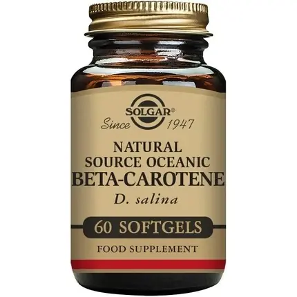 Premium Supliment alimentar, Solgar, Beta Caroten Natural, 60 capsule