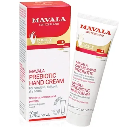 Ieftin Cremă de mâini, Mavala, Prebiotic, alb-roșu