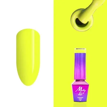 Lac de unghii Molly Lac No 70 galben neon 5ml Preferatul clienților