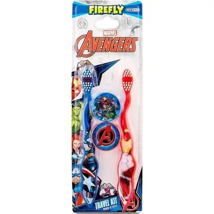 Popular Periuțe de dinți copii, Firefly, Avengers, albastru/roșu