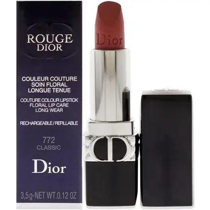 Ruj Dior Rouge 772, Clasic, Reîncărcabil Preț redus