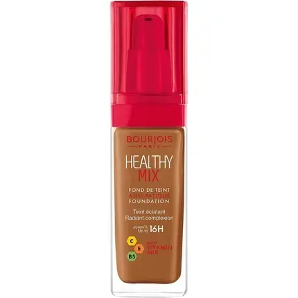 Retur ușor Fond de ten Bourjois Healthy Mix 62 Cappuccino, lichid