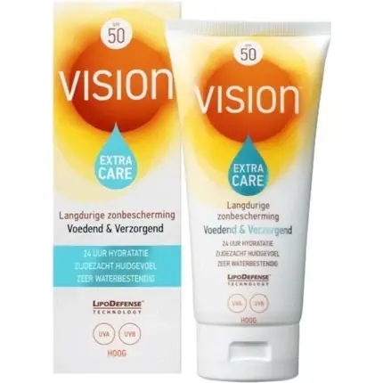 Popular Loțiune de protecție solară, Vision, Extra Care SPF 50, alb, 185 ml