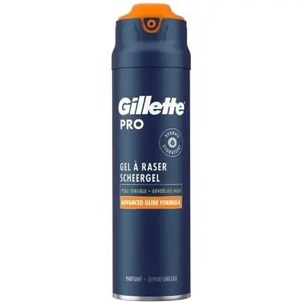Gel de Ras Gillette Pro, Advanced Glide, albastru 200ml Cel mai vândut