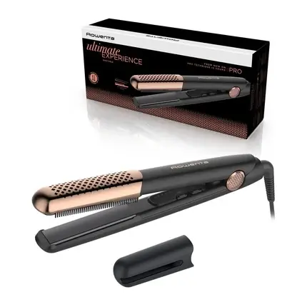Preferatul clienților Placă de păr Rowenta SF8230F0, ceramică, negru/cupru