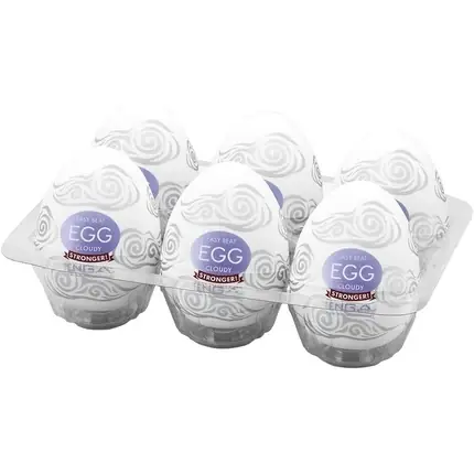 Expediere rapidă Ajutor Masturbare, Tenga, Egg Cloudy, Alb