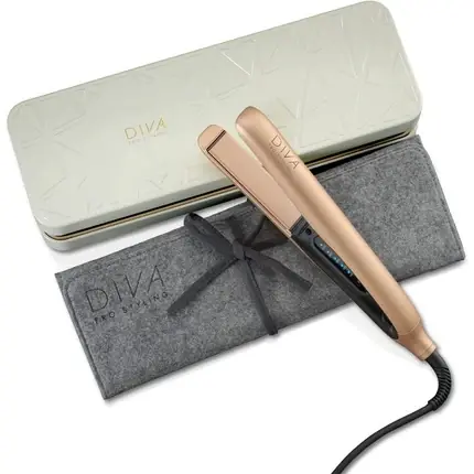 Placă păr, Diva Pro Styling, PRO201, auriu roz Reducere specială