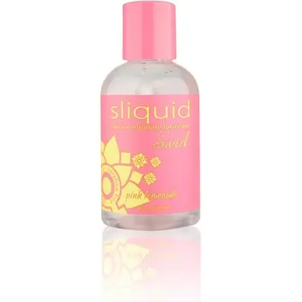 Plată securizată Lubrifiant Personal Sliquid Swirl Lemonade, 125ml, roz