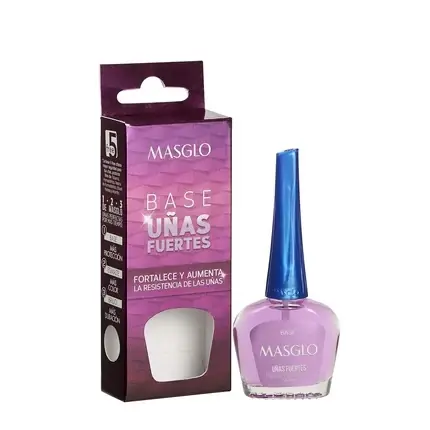 Lac de unghii Masglo Base Coat Unghii Forte 0.5 Fl. Oz mov Lichidare de stoc