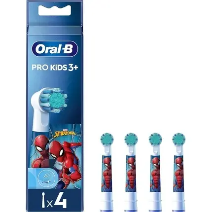 Capete periuță electrica Oral-B Pro Kids, Spiderman, peri extra moi, alb Ofertă de sezon