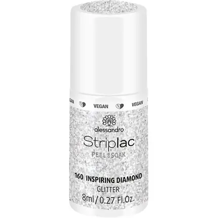 Preț redus Lac Unghii, Alessandro Striplac, Inspiring Diamond, argintiu, 8ml
