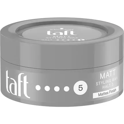Cumpărături sigure Ceară păr, Taft, Matt Hold 5, gri 75ml