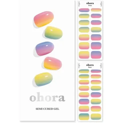 Lichidare de stoc Benzi unghii gel Ohora, N Pastel, galben gradient