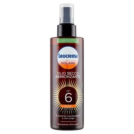 Ulei bronzant, Leocrema, SPF6, 200ml, maro Expediere rapidă