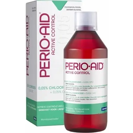 Cumpărături sigure Apa de gura, Perio Aid, Active Control, roșu, 500 ml