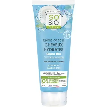 Expediere rapidă Balsam Leave-In, So‘bio Étic, 100ml, cocos albastru