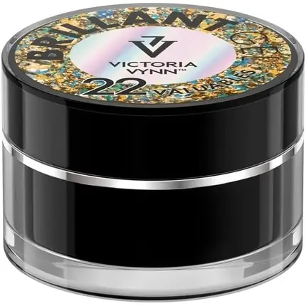 Gel unghii Victoria Vynn Brilliant, sclipici auriu, 5g Reducere de preț