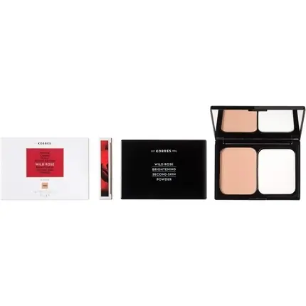 Premium Pudră Compactă, Korres, Wild Rose, Medium-Dark, 10g