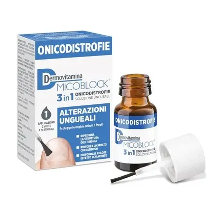 Soluție unghii Pasquali Dermovitamina Micoblok, 7 ml, maro Reducere specială