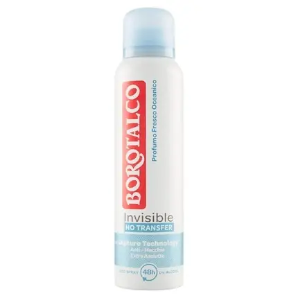 Ofertă Deodorant spray, Borotalco, Invisible, 150ml, alb