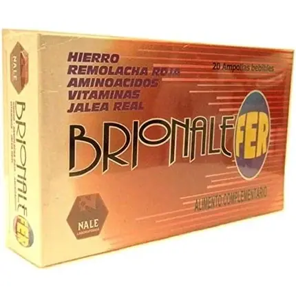 Ofertă specială Supliment alimentar Nale Brionale Fer, 20 fiole, auriu