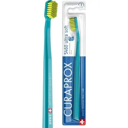 Chilipir Periuță de dinți manuală Curaprox CS 5460 Ultra Soft, verde turquoise