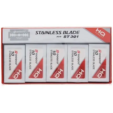 Lame Ras, Dorco, ST301, oțel inoxidabil, 10 bucăți Super ofertă