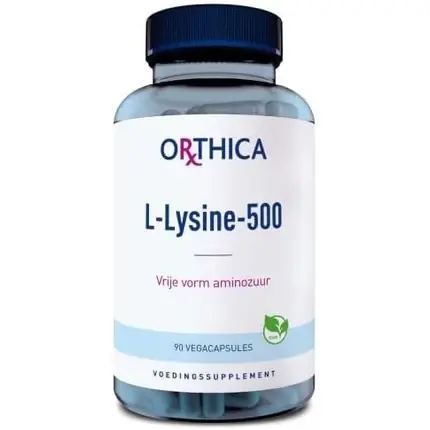 Supliment alimentar, Orthica, L-Lysine 500 mg, capsule vegane Expediere rapidă