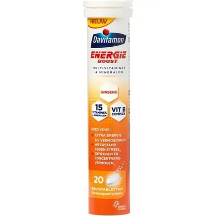 Tablete efervescente, Davitamon, Energy Boost, portocaliu Chilipir