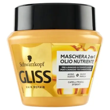 Masca de păr, Gliss, Supreme Oil Elixir, galben 300ml Ieftin