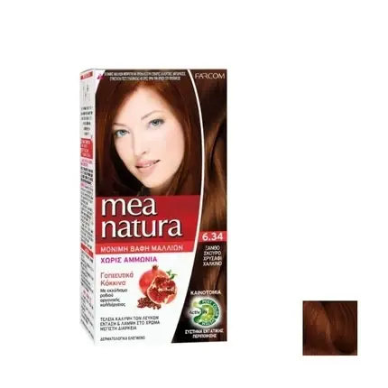 Vopsea păr, Farcom, Mea Natura, cupru auriu, blond închis Promoție