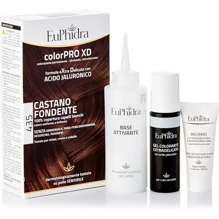 Vopsea de păr, Euphidra, ColorPro XD, castaniu fondant Plată securizată