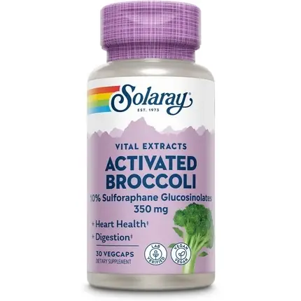 Cumpărături sigure Supliment, Solaray, Extract Activat de Broccoli, 350mg