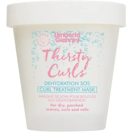 Mască păr, Umberto Giannini, Thirsty Curls, alb Preferatul clienților