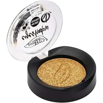 Fard de pleoape, Purobio, Compact Shimmer, auriu Promoție