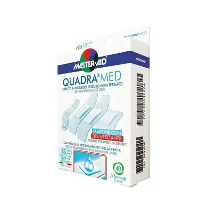 Pansament Adhesiv, Master-Aid Quadra Med, Alb, 40 buc Ultima șansă