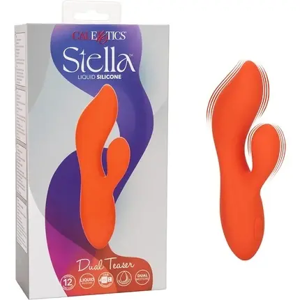 Stimulator, Calexotics, Stella, portocaliu, silicon Retur ușor