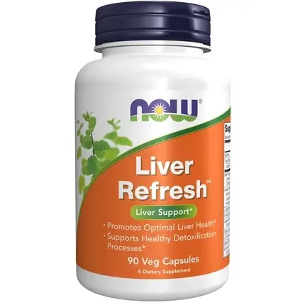 Supliment, Now, Liver Refresh, capsule vegetale, alb Mai ieftin