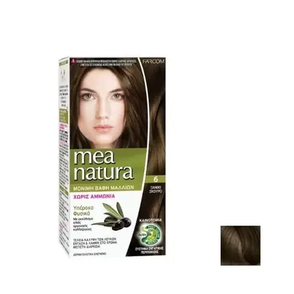 Preț promoțional Vopsea par, Farcom Mea Natura, 6 Blond Închis, fără amoniac