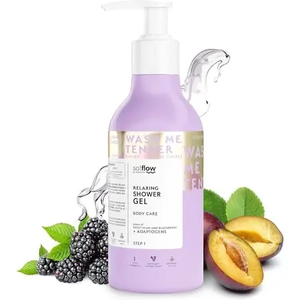 Gel duș So!Flow Relaxant, Mure și Prune, Extract Rhodiola, 446g Cumpără online