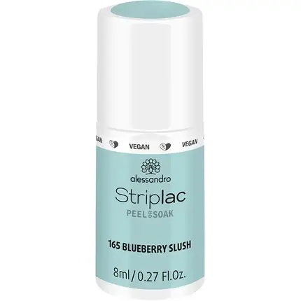Premium Lac de unghii, Alessandro, Striplac Peel or Soak, albastru pastel