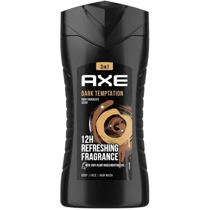 Gel de Duș, Axe, Dark Temptation, negru, 250ml Noutate