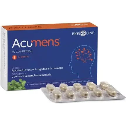 Supliment memorie, Bios Line Acumens, 30 tablete, capsule bej Ofertă specială