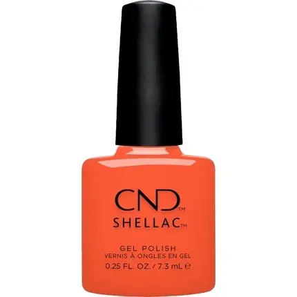 Lac unghii gel, CND, Shellac, portocaliu Reduceri
