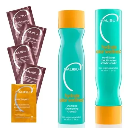 Plată securizată Set Îngrijire Păr, Malibu, Hydrate Color, 7 Bucăți