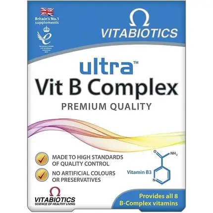 Complex Vitamina B, Vitabiotics, 60 comprimate, calitate premium Retur gratuit
