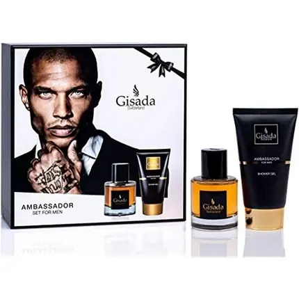 Preț mic Set parfum bărbați, Gisada, Ambassador, 50 ml, negru
